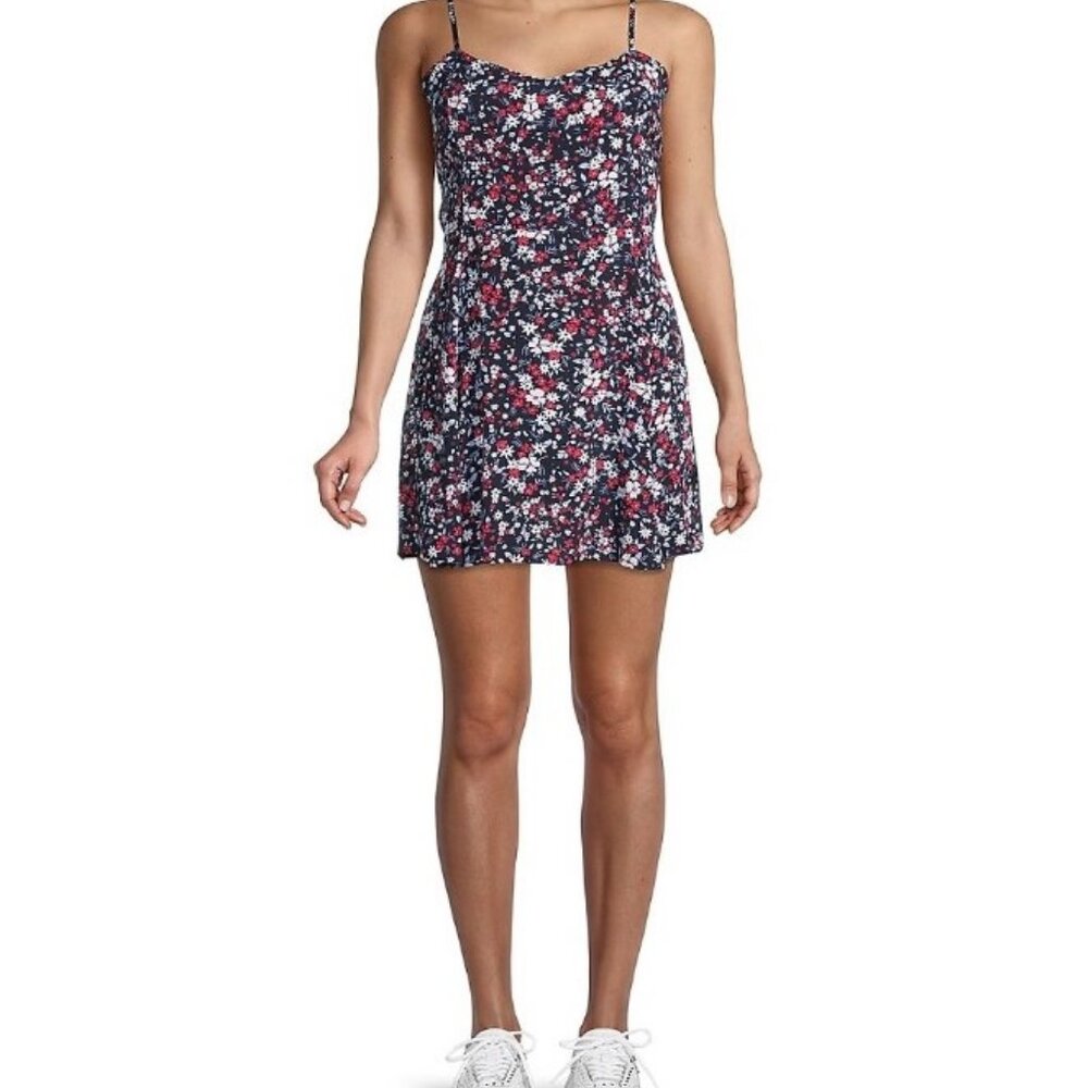 Calvin Klein Jeans Floral Print Mini Sun Dress - Picture 2 of 7